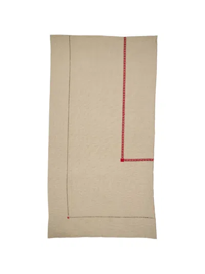 House Of Capricorn Embroidery Tablecloth In Neutral