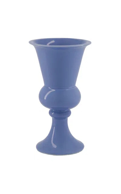 House Of Capricorn Florbela Blue Ceramic Small Vase