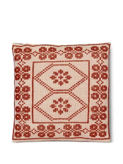 House Of Capricorn Inês Brick Striped Cushion In Neutral
