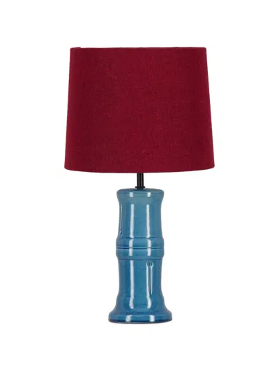 House Of Capricorn Luso Ceramic Lamp Base In Blue