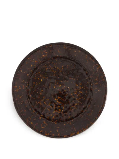 House Of Capricorn Tortoiseshell Plate In Brown