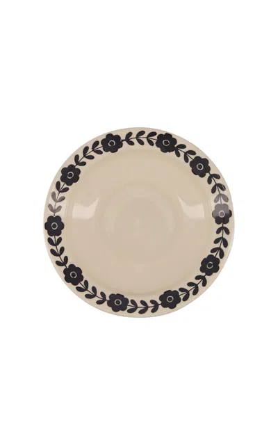 House Of Capricorn Viana Black Sandstone Soup Plate In Neutral
