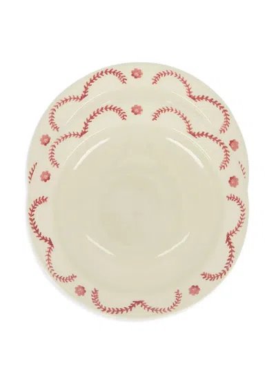 House Of Capricorn Viana Soup Plate (set Of Two) In White