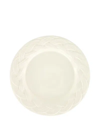 House Of Capricorn Vime Ceramic Dessert Plate In White