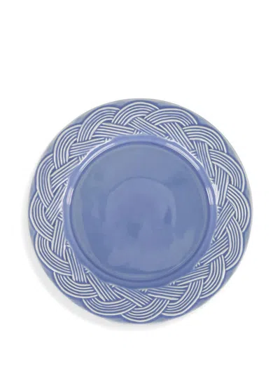 House Of Capricorn Vime Dessert Plate In Blue