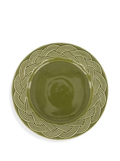 House Of Capricorn Vime Dessert Plate In Green