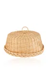 House Of Capricorn Vitória Handmade Natural Wicker Cloche In Brown