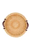 House Of Capricorn Vitória Handmade Natural Wicker Tray In Brown