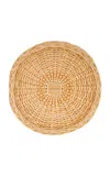 House Of Capricorn Vitória Handmade Natural Wicker Charger In Brown