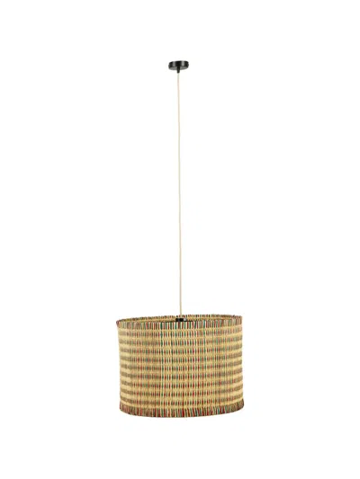 House Of Capricorn Wicker Ceiling Lamp In Neutral