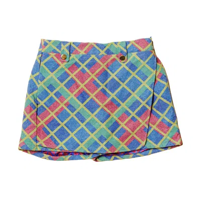 House Of Caswell Women's Bethany Plaid Mini Skort In Multi