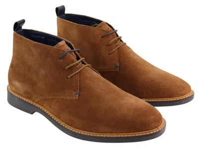 House Of Cavani Mens Tan Suede Lace Up Chukka Boots In Multi