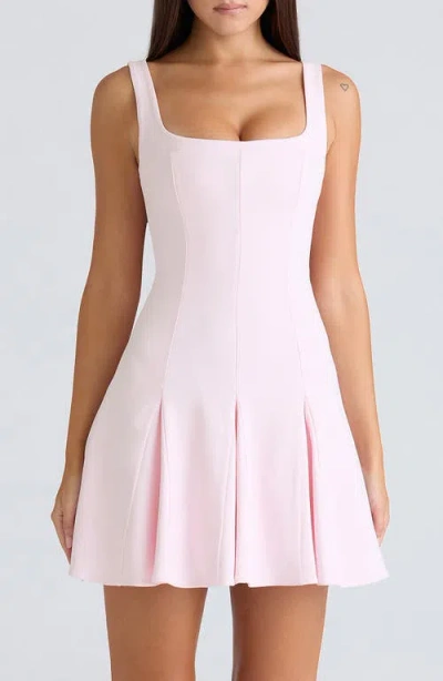 House Of Cb Amelie Paneled Minidress In Pink
