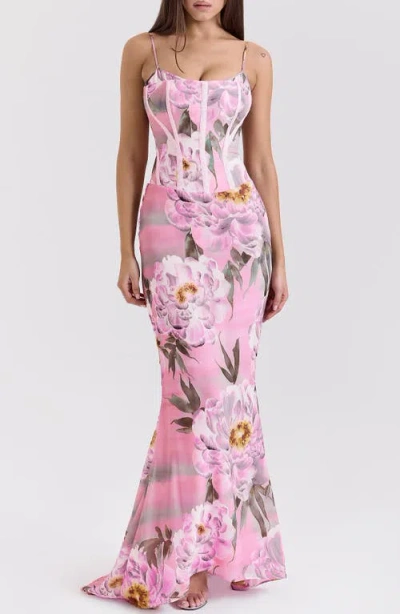 House Of Cb Antonina Mermaid Gown In Formal Lilac