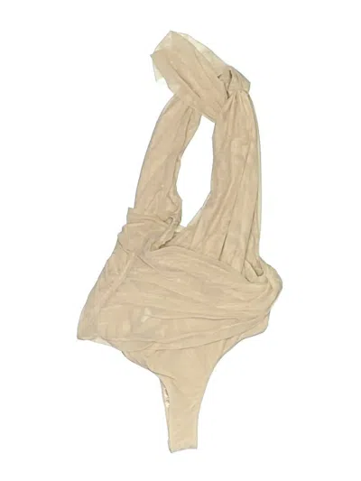 Pre-owned House Of Cb Bodysuit In Tan