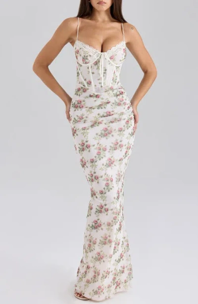 House Of Cb Calista Stretch Mesh Body-con Cocktail Dress