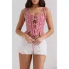 House Of Cb Callie Lace-up Front Corset Top