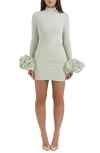 House Of Cb Camilla Ruffle Cuff Long Sleeve Body-con Minidress