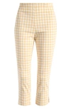 House Of Cb Carella Gingham Capri Pants In Gingerbread