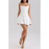 Shop House Of Cb Celia Lace Trim Miniskirt