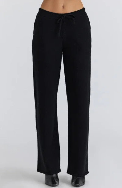 House Of Cb Chelsea Knit Pants In Black