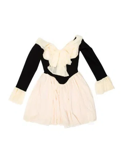 Pre-owned House Of Cb Colorblock Pattern Mini Dress In Neutral