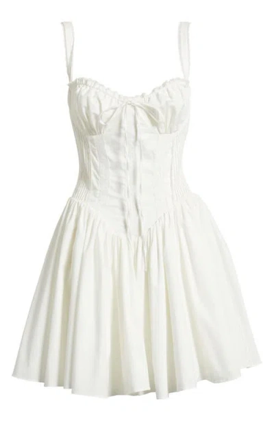 House Of Cb Corset Minidress In White