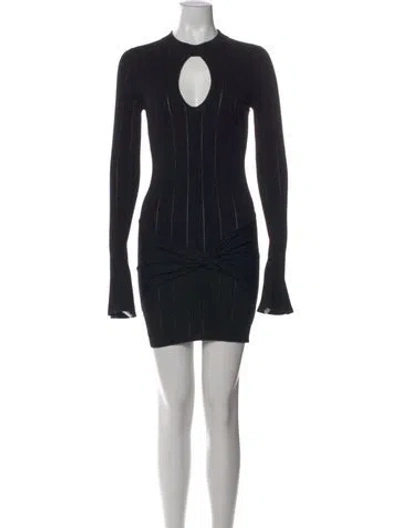 Pre-owned House Of Cb Crew Neck Mini Dress In Black