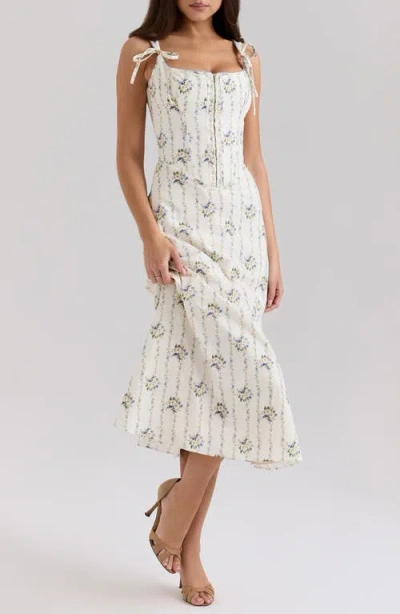 House Of Cb Dionne Corset Midi Sundress