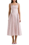 House Of Cb Dorothy Floral Stretch Cotton Dress In Print Cottage