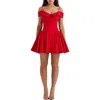 House Of Cb Elida Off The Shoulder Minidress In Salsa