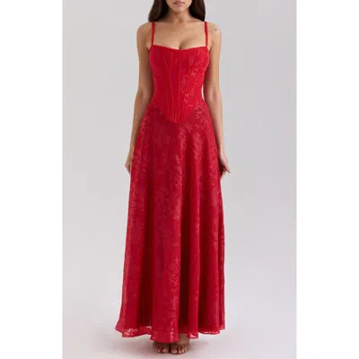 House Of Cb Esme Fil Coupé Gown