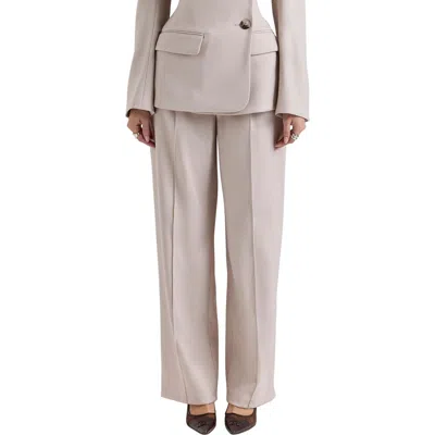 House Of Cb Hayden Tailored Pants In Stone