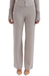 House Of Cb Womens Grey Hunter Straight-leg Cotton-blend Knitted Trousers In Grey