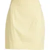 House Of Cb Ilya Miniskirt In Lemon