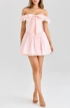 House Of Cb Jaide Off The Shoulder Minidress In Pink