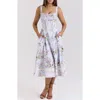 Shop House Of Cb Kim Midi Sundress In Pink Floral Prnt