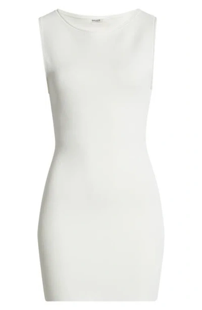 House Of Cb Laguna Stretch Minidress In Cloud Dancer