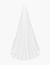 House Of Cb Leone Tulle And Satin Veil In White