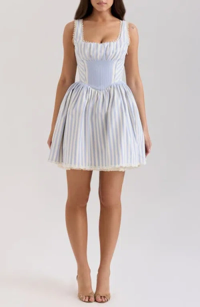 House Of Cb Liesl Stripe Corset Minidress