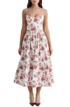 House Of Cb Lolita Floral Sundress In Rose Print