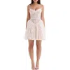 House Of Cb Louisa Embroidered Lace Corset Minidress In Vintage Cream