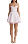 House Of Cb Minimoiselle Fit & Flare Minidress In Pink Salt