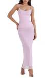 House Of Cb Nalini Mesh Corset Gown In Piroutte