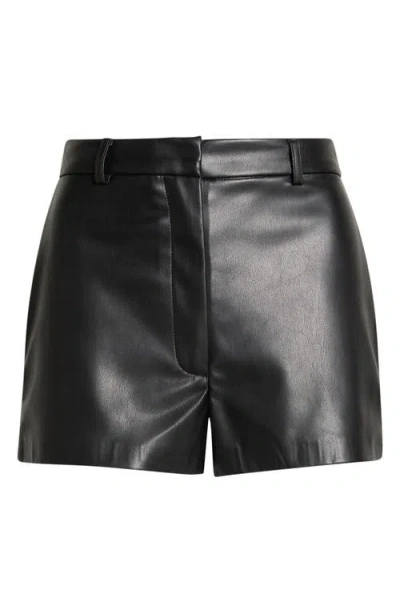 House Of Cb Naya Faux Leather Miniskirt In Black