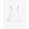 House Of Cb Of Cb Womens Kristiana Strapless Corseted Cotton Mini Dress Ivory Xs