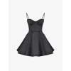House Of Cb Of Cb Womens Minimoiselle Tulle Satin Mini Dress Black