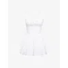 House Of Cb Womens  Ophelia Floral-print Chiffon Mini Dress