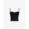 House Of Cb Womens Black Samaria Bodice Woven Corset In Black