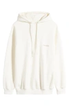 House Of Cb Oversize Cotton Hoodie In Off-white